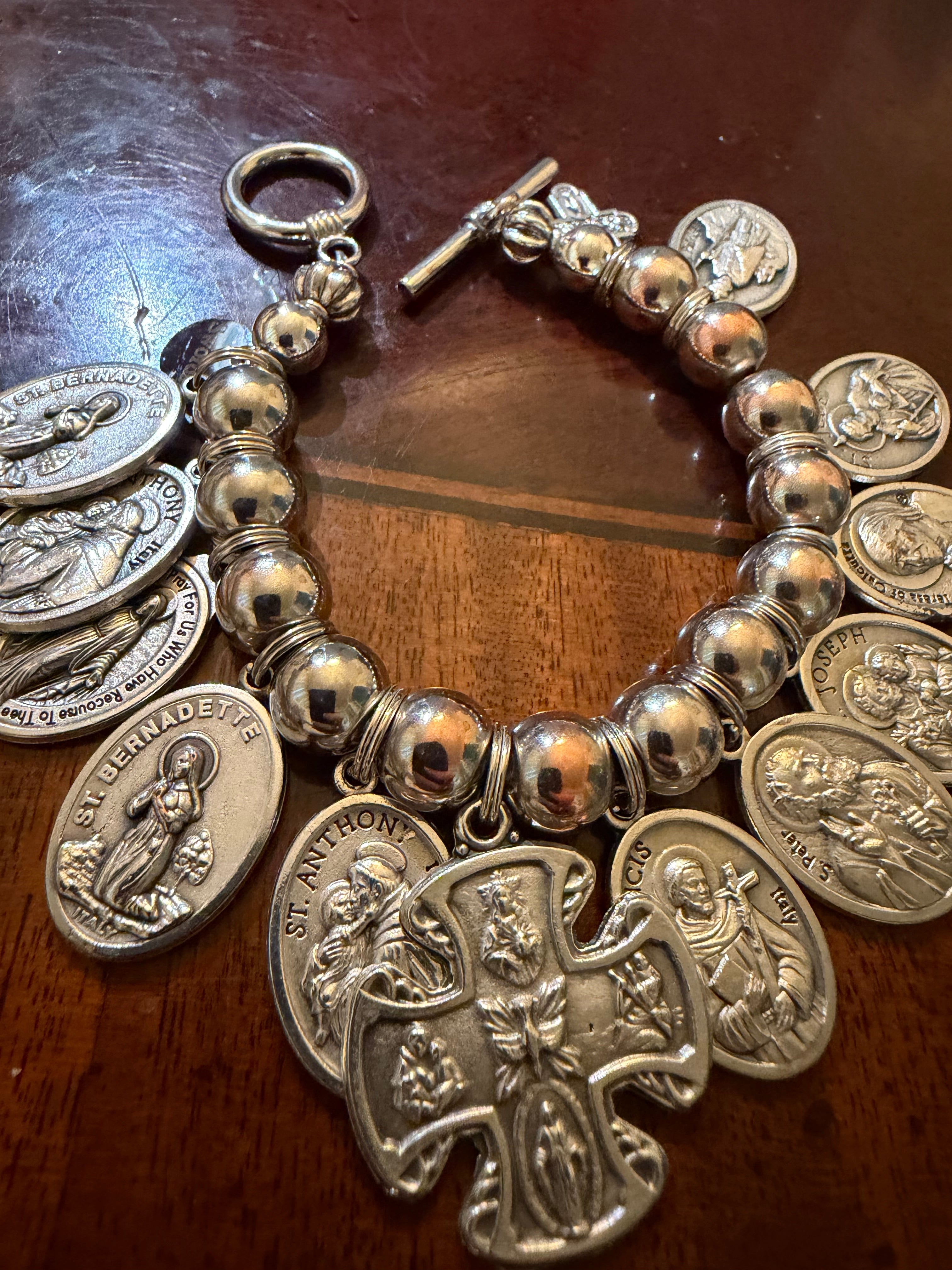 Saints Charm Bracelet