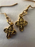 Rose Quartz or Four Way Cross Earrings