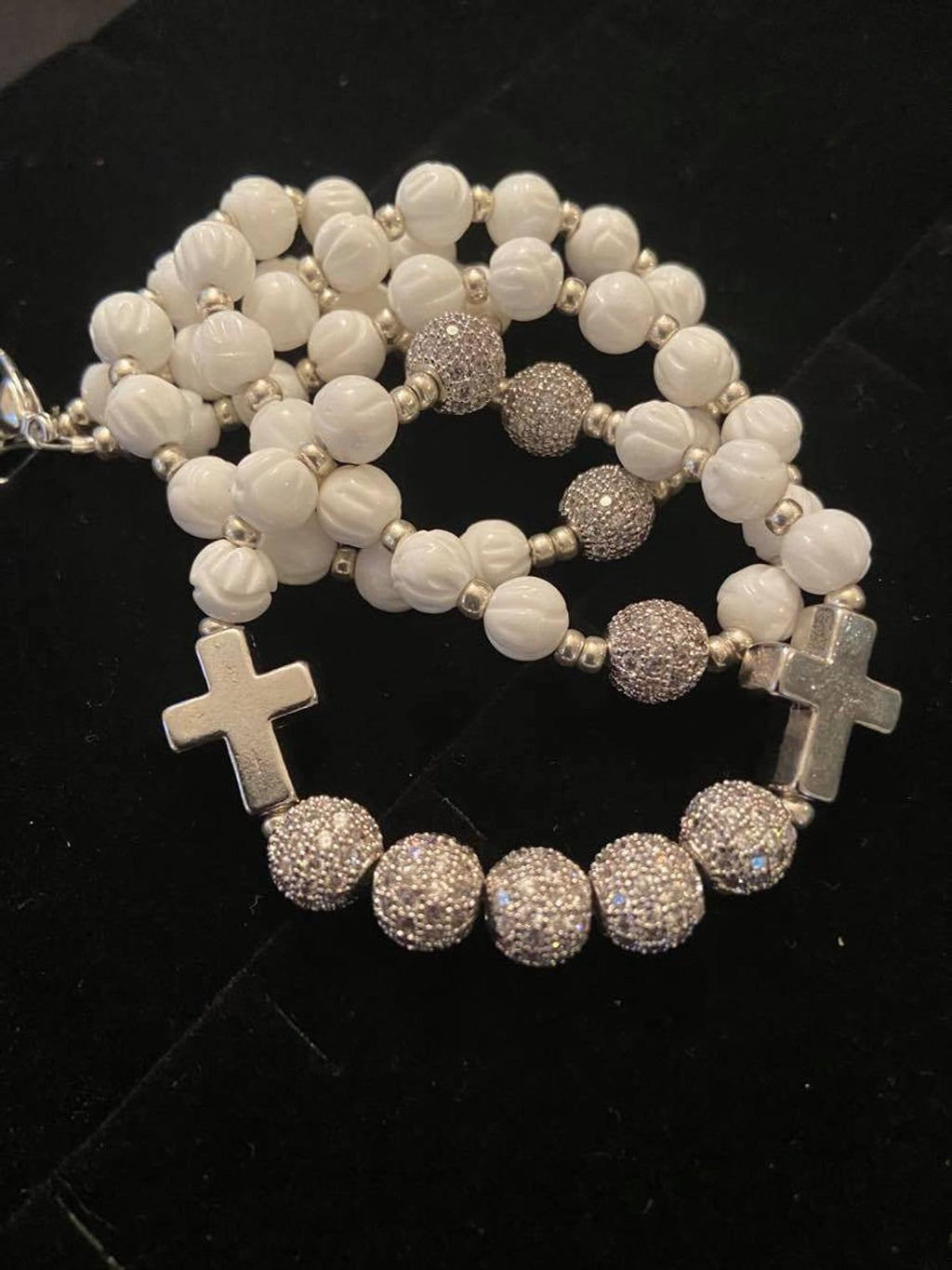 Sparkle Sanctus Necklace & Miraculous Medal ! Sit Dominus vobiscum