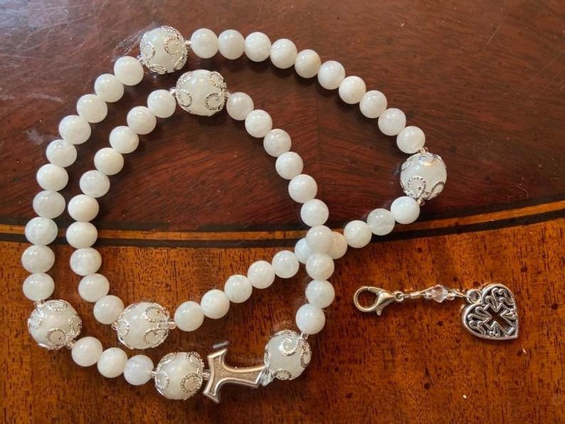 Rosary Bracelets Five Decade Rosary with Marker Clasp