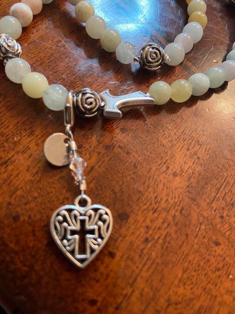 Rosary Bracelets Five Decade Rosary with Marker Clasp