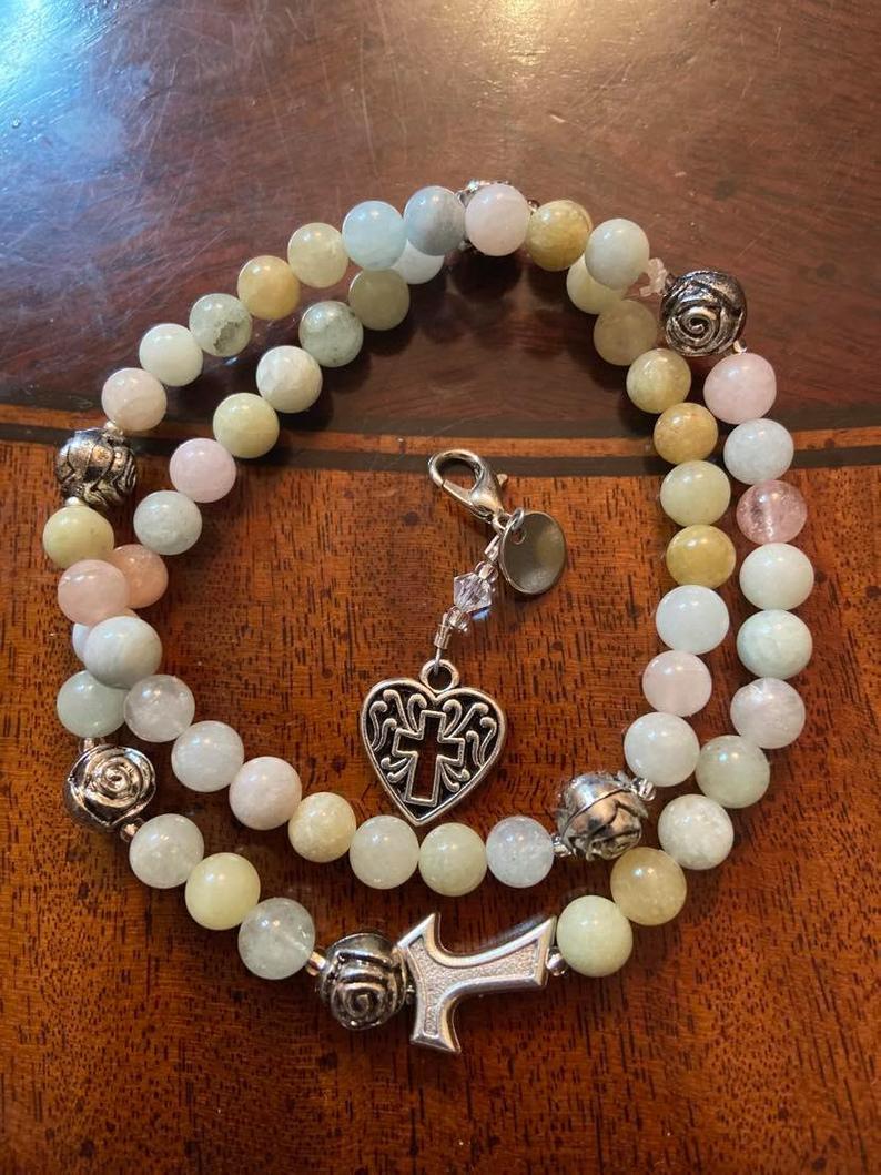Rosary Bracelets Five Decade Rosary with Marker Clasp