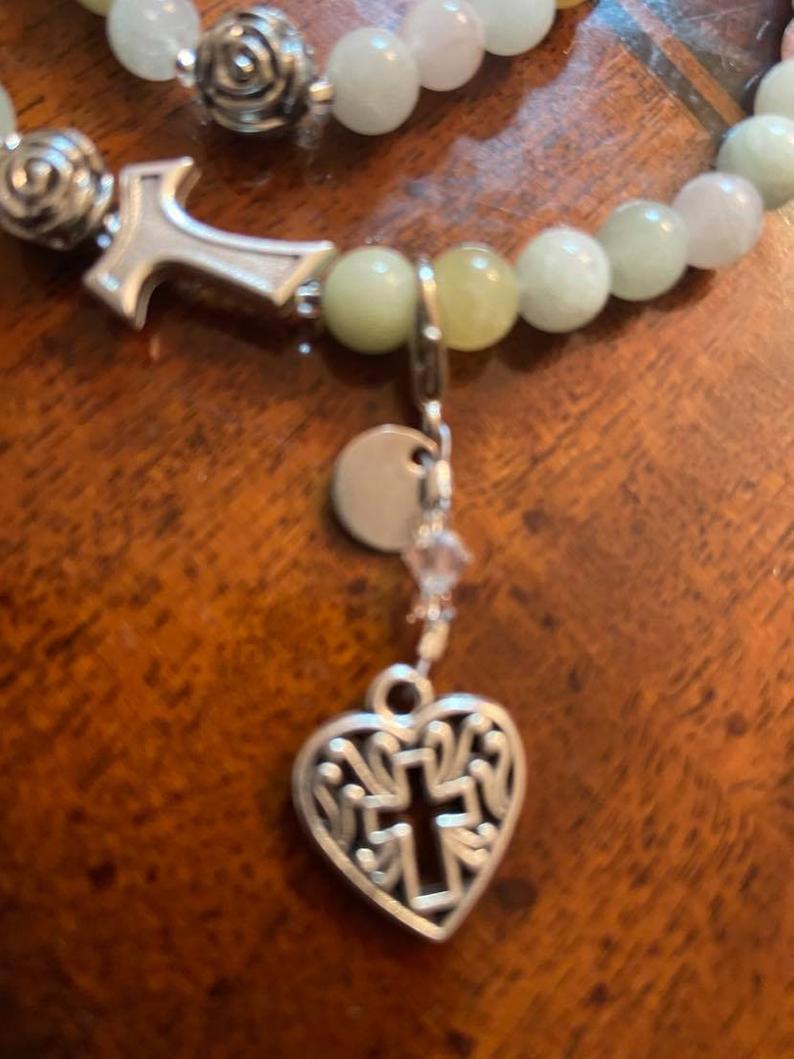 Rosary Bracelets Five Decade Rosary with Marker Clasp