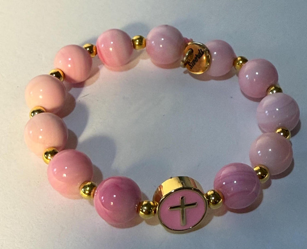Pink Conch stretch Bracelet